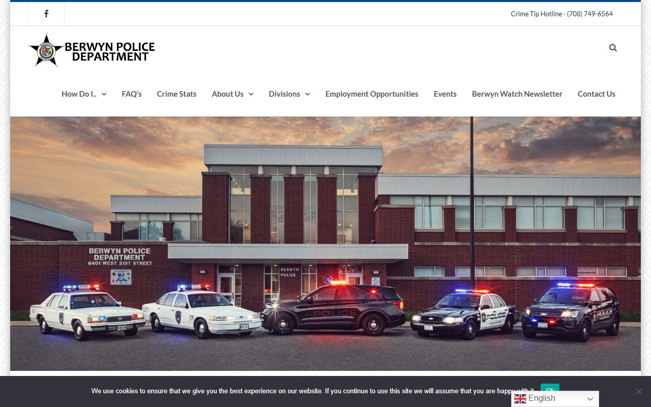 Berwyn Police Department website for 24 hour booking records