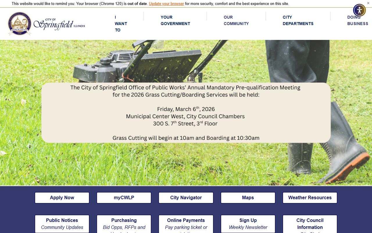 Springfield city portal for booking record access