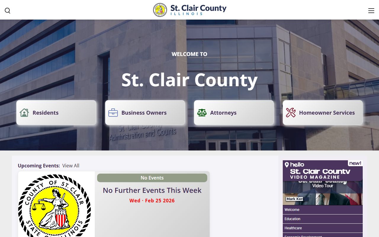 St. Clair County government portal for public records access