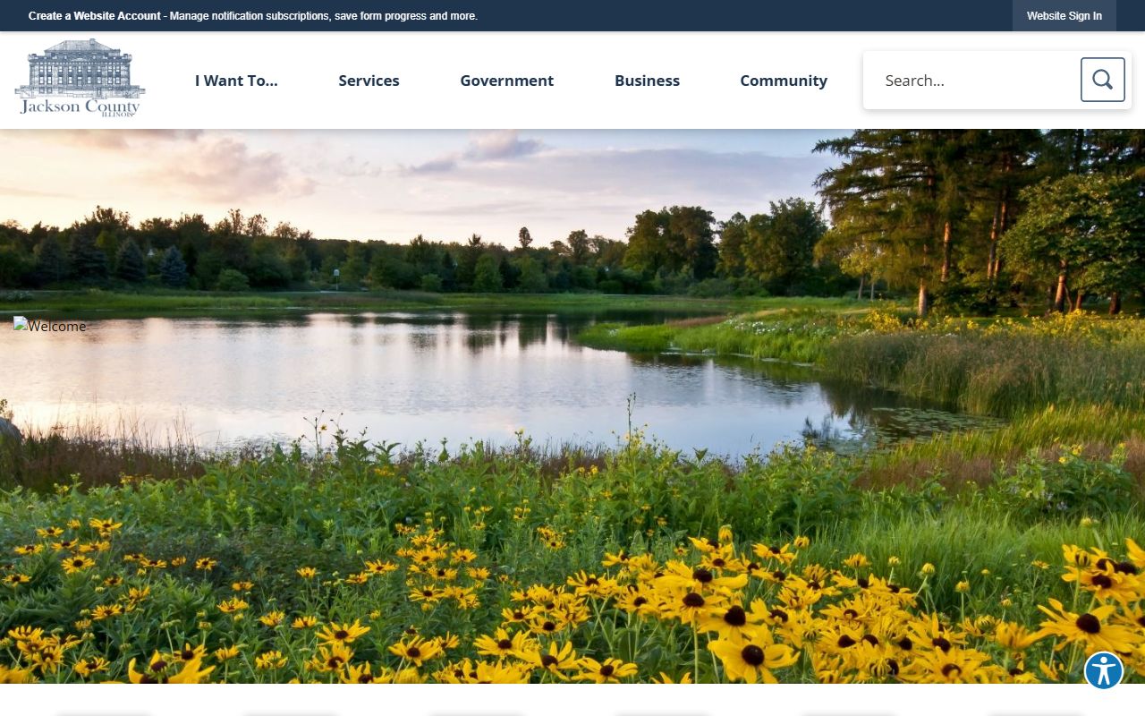 Jackson County government portal with booking and public record resources