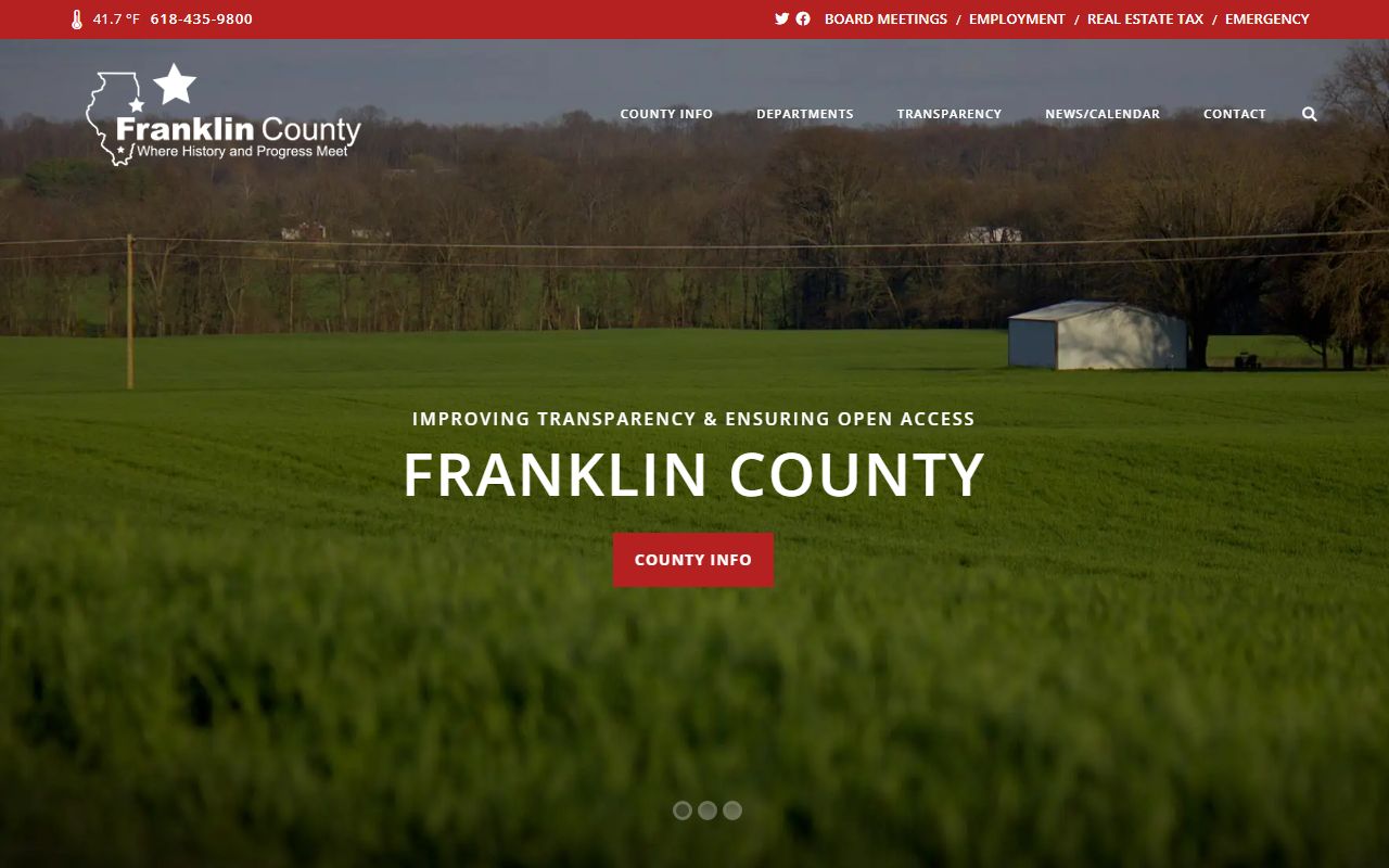 Franklin County government portal for 24 hour booking record access