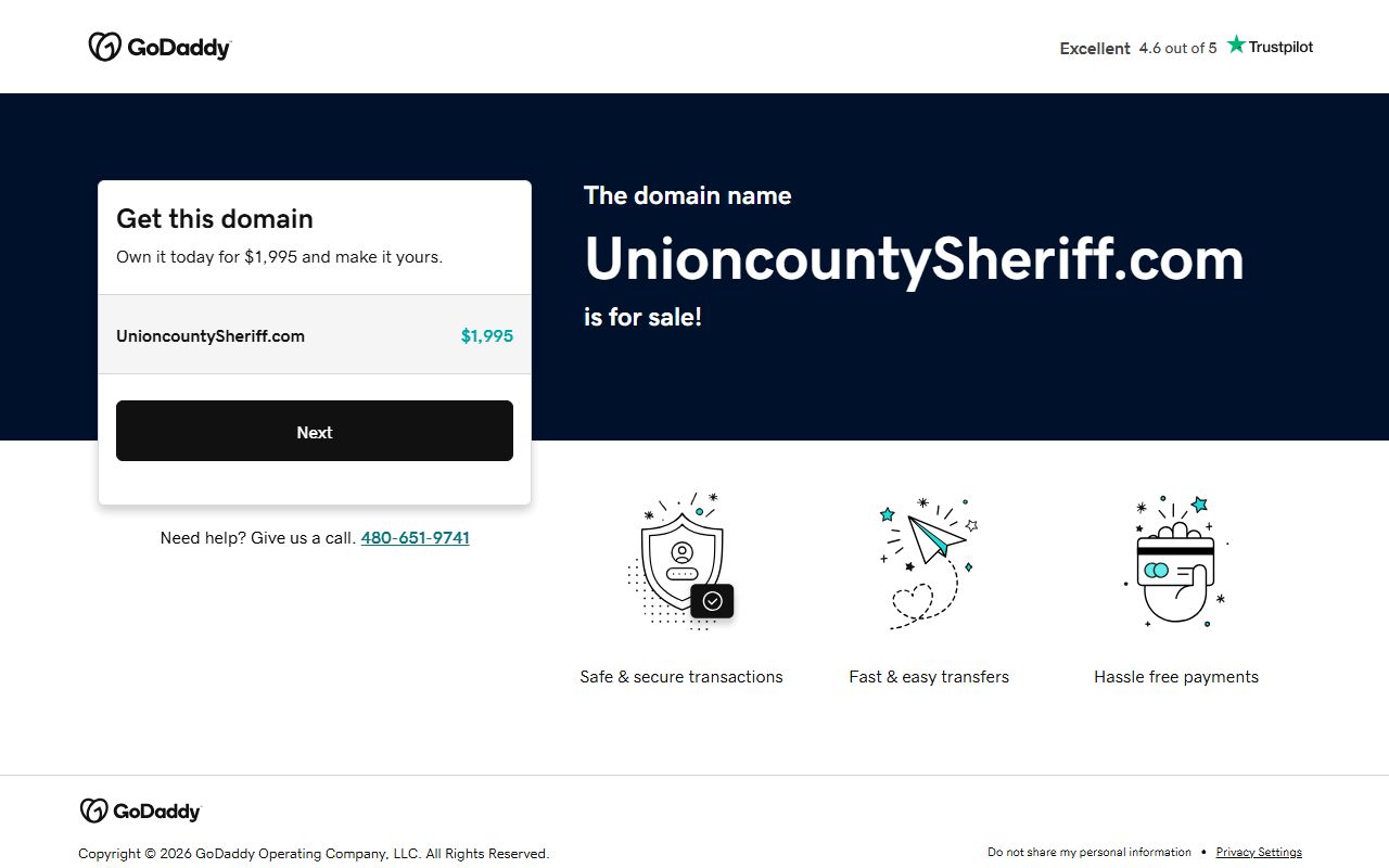 Union County FAQ page with booking and records information