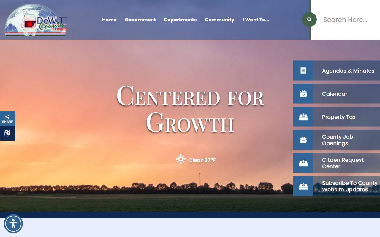De Witt County government portal for booking record access