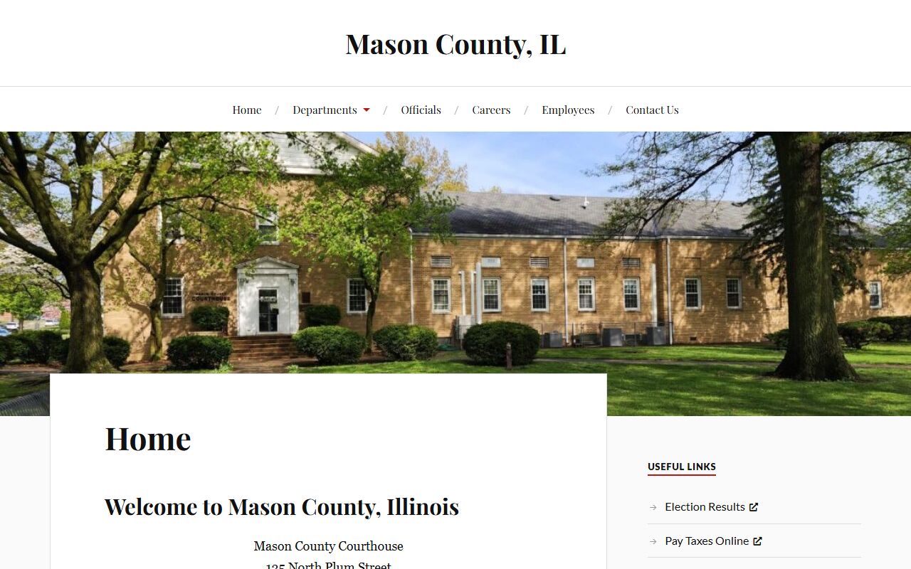 Mason County government portal for booking record access