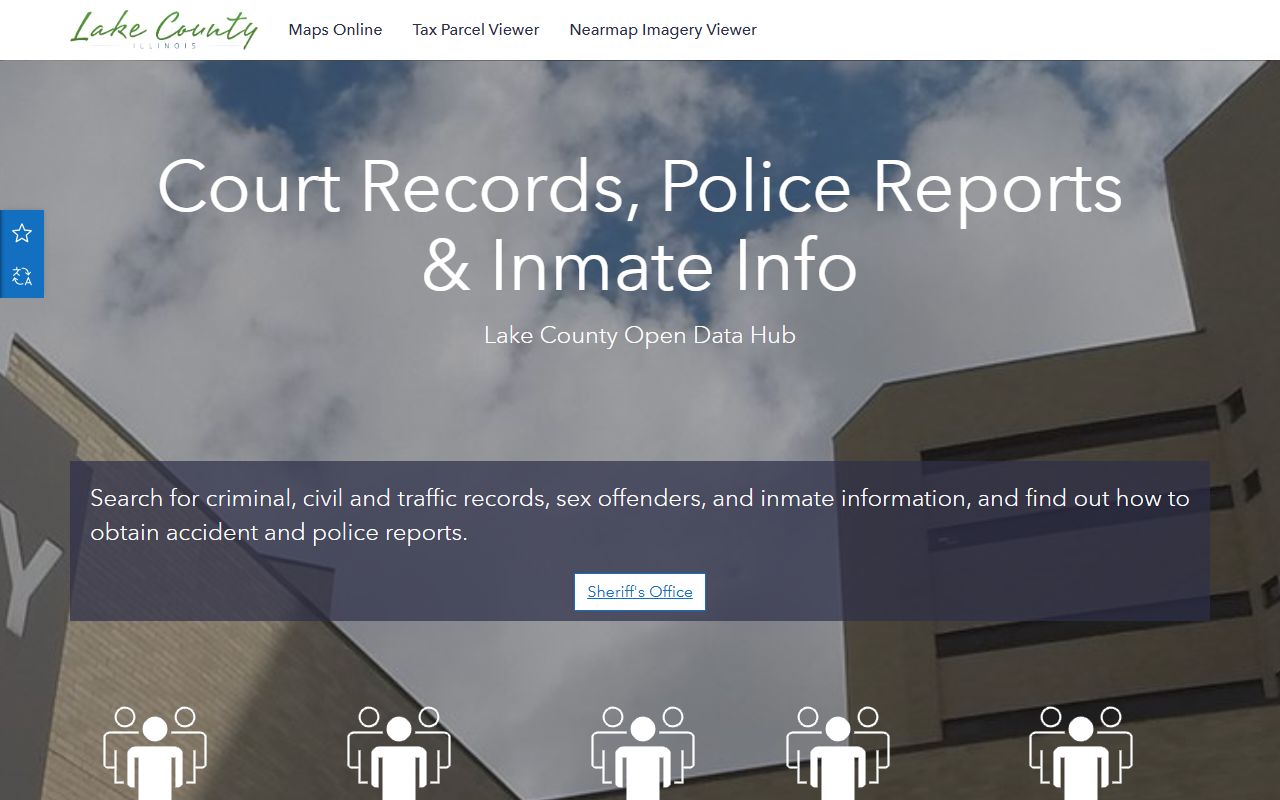 Lake County open data portal for booking and court records