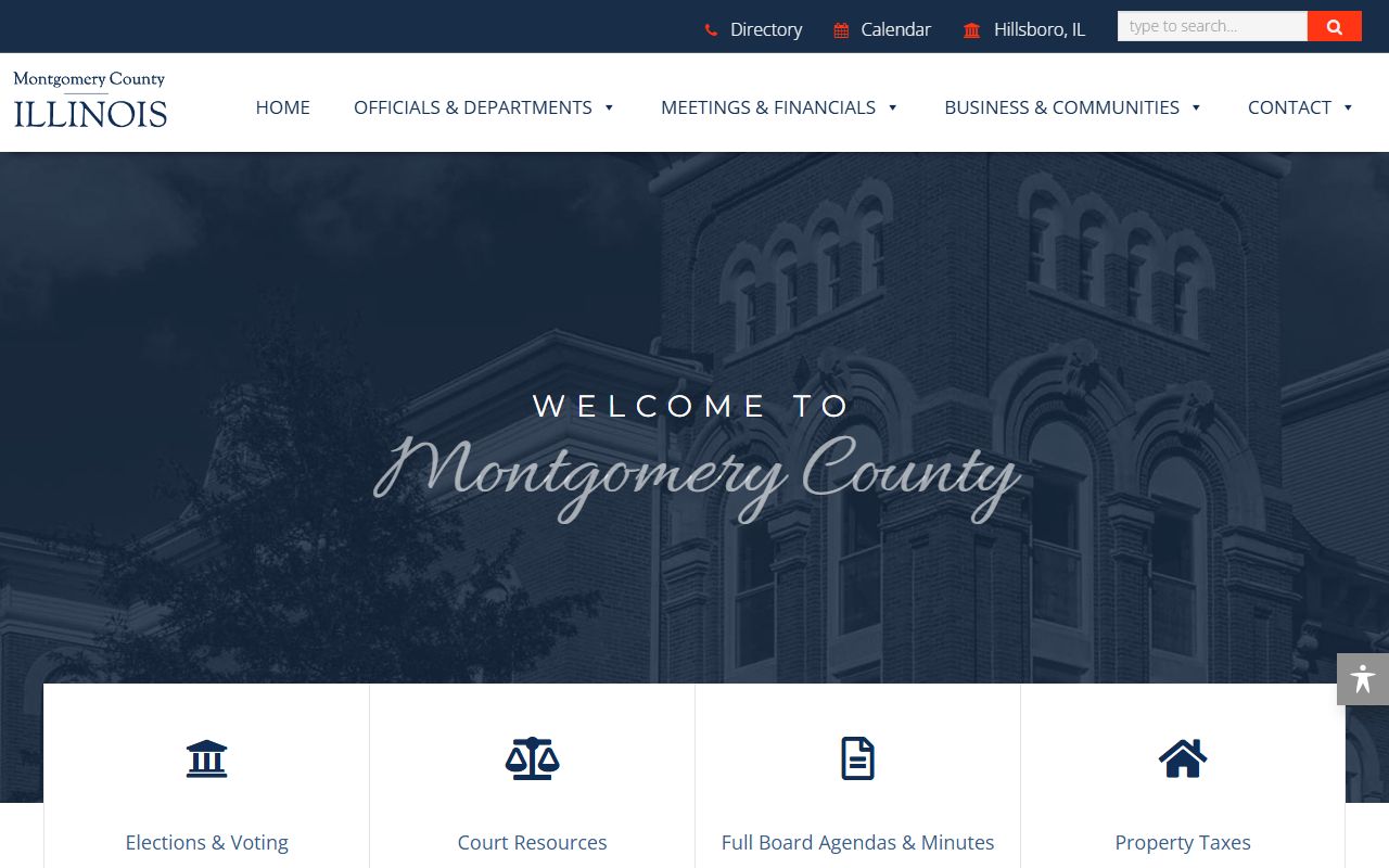 Montgomery County government portal for 24 hour booking record access