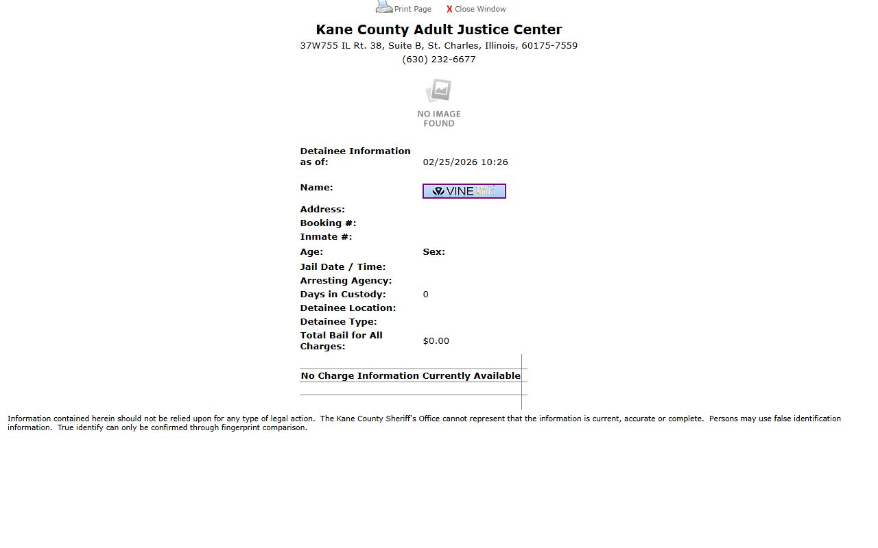 Will County booking database portal for record searches